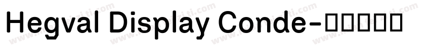 Hegval Display Conde字体转换